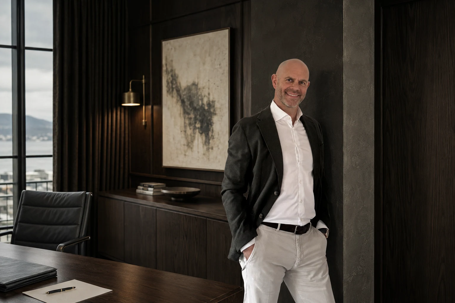 Bevan Gray in an executive meeting room